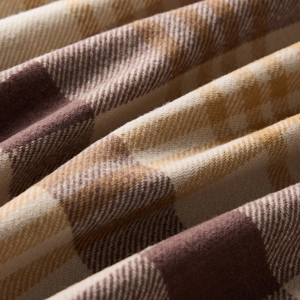 Tasman Tartan Scarf in Maria Tan - Image 3
